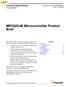 MPC563xM Microcontroller Product Brief