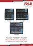 PMXU83BT. PMXU43BT - PMXU63BT - PMXU83BT Wireless BT Streaming Studio Mixer DJ Controller Audio Mixing Console System