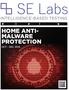 HOME ANTI- MALWARE PROTECTION