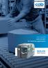 SQUIX label printers for industrial applications. Industrial printers with a left-aligned material guide
