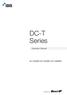 DC-T Series. Operation Manual DC-T1232WR / DC-T1234WR / DC-T1233WHR. Powered by