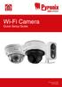 Wi-Fi Camera. Quick Setup Guide. Document SAP