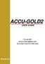 ACCU-GOLD2 USER GUIDE