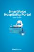 SmartVoice Hospitality Portal User Guide