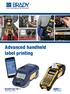 Advanced handheld label printing