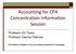 Accounting for CPA Concentration Information Session