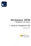 Workspace MDM Management Site Manual