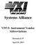 Systems Alliance. VPP-9: Instrument Vendor Abbreviations. Revision 4.19