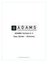 ADAMS Version 2.3 User Guide Athletes