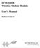 EFM104HR Wireless Modem Module. User s Manual. Hardware revision 1.0