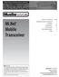 Mi.Net Mobile. Transceiver. Mueller Systems. operating Instructions manual