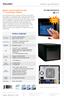 Product Specifications. Shuttle Barebone D45. Media Centre barebone with 7 Touchscreen Display. Feature Highlight.