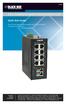 8-Port 10/100BASE-TX Hardened Ethernet Extender Switch