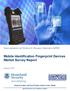 Mobile Identification Fingerprint Devices Market Survey Report