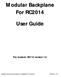 Modular Backplane For RC2014 User Guide