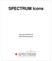Titlepage. SPECTRUM Icons. Document SPECTRUM Operation