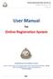 User Manual. For. Online Registration System MAHARASHTRA STATE PHARMACY COUNCIL