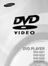 DVD PLAYER DVD-S221 DVD-S222 DVD-S320 DVD-S321