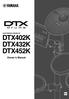 ELECTRONIC DRUM KIT DTX402K DTX432K DTX452K