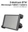 D-Moticam BTW Microscope Tablet / Camera Use and Care Manual