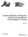 Sample Application Configuration Guide for the SoundPoint IP/SoundStation IP Family