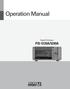 Operation Manual. Digital PA System PSI-5120A/5240A