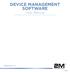 DEVICE MANAGEMENT SOFTWARE User Manual