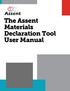 The Assent Materials Declaration Tool User Manual