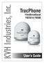 KVH Industries, Inc. TracPhone. User s Guide. FleetBroadband FB250 & FB500