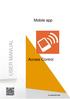 Mobile app AC Manager USER MANUAL. Access ControlNFC) AC MANAGER ENG