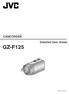 CAMCORDER Detailed User Guide GZ-F125