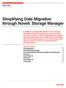 Simplifying Data Migration through Novell Storage Manager