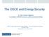 The OSCE and Energy Security