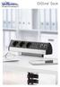 EVOline Dock sits above desk surface allowing maximum workspace. It s supported either by