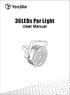 36LEDs Par Light. User Manual