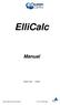 ElliCalc Manual Version