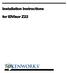 Installation Instructions. for IDVisor Z22