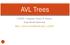 AVL Trees. CSE260, Computer Science B: Honors Stony Brook University