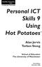 Personal ICT Skills 9 Using Hot Potatoes