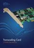 Transcoding Card CT200E - User Manual