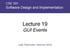 CSE 331 Software Design and Implementation. Lecture 19 GUI Events