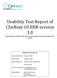 Usability Test Report of ClinNext 10 EHR version 1.0