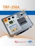 TRF-250A. automatic, 3-phase transformer turns ratio finder