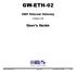 GW-ETH-02. User's Guide. IQRF Ethernet Gateway. Firmware v MICRORISC s.r.o.   UG_GW-ETH-02_ Page 1