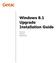 Windows 8.1 Upgrade Installation Guide By Getac Team