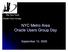 NYC Metro Area Oracle Users Group Day
