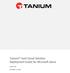 Tanium IaaS Cloud Solution Deployment Guide for Microsoft Azure