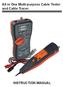 All in One Multi-purpose Cable Tester and Cable Tracer