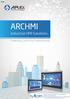 V.4/18 ARCHMI. Industrial HMI Solutions. Computing, Control and Communication