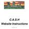 C.A.S.H Website Instructions